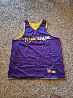 Los Angeles Lakers Vintage 90’s Nike Reversible Practice Jersey Authentic Mens L
