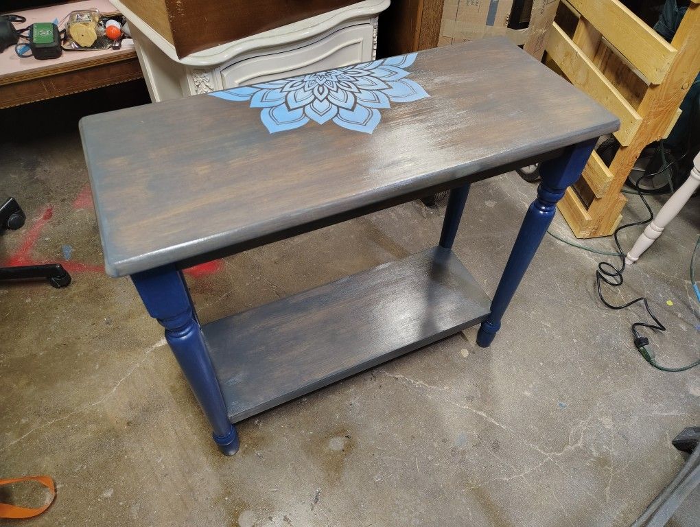 Beautiful, Hand Painted Entry Table.