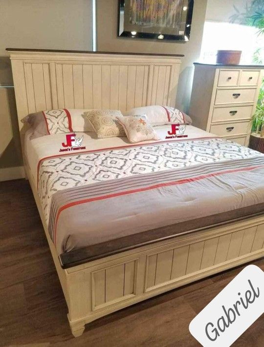 $10 Down Payment Bedroom Set Queen or King Bed Dresser Nightstand and Mirror Chest Option Total Price