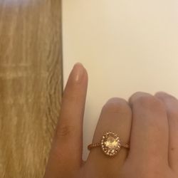 Rose Gold Ring With Stone