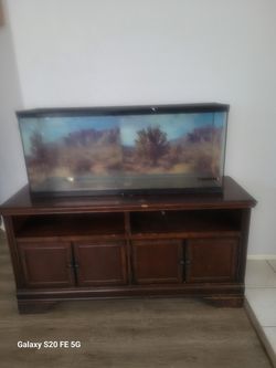 Wood Stand table and tank