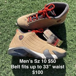 Jordan Retro $50 Belt $100 FIRM NO TRADES 