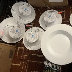 Ensenior 5”/6” LED Recessed Downlights – Dimmable – 4000K – Qty 6