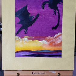 Game Of Thrones Dragons Aesthetic On Canvas Board 11" By 14*