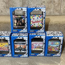 Hasbro lot of 6 Board Game Christmas ornaments Twister Operation Life Lite Brite