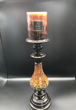 Candle and holder
