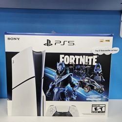 Sony Playstation 5 Slim Console Fortnite Cobalt Star Bundle - $1 To Take it Home same Day and Pay the Rest later!