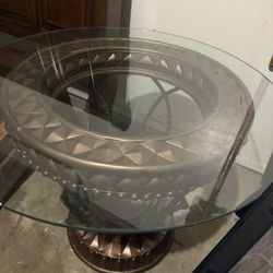 Bronze And Glass Table