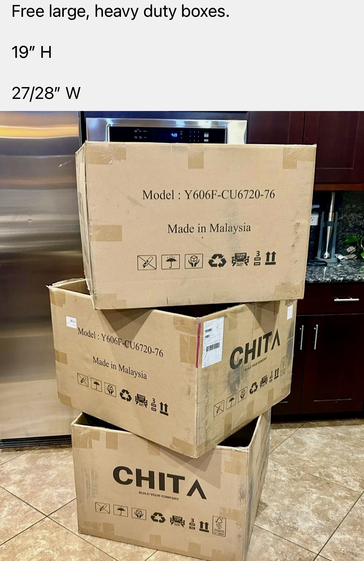 3 Free Heavy Duty Boxes