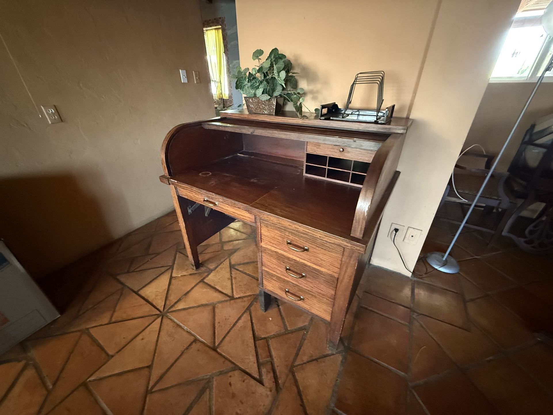 Antique Roll Top Desk
