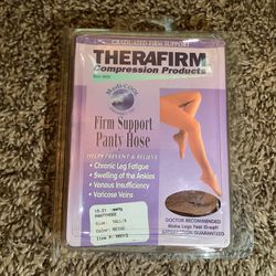 Therafirm compression pantyhose, 15-21 mmHg, color beige, size: Tall/X