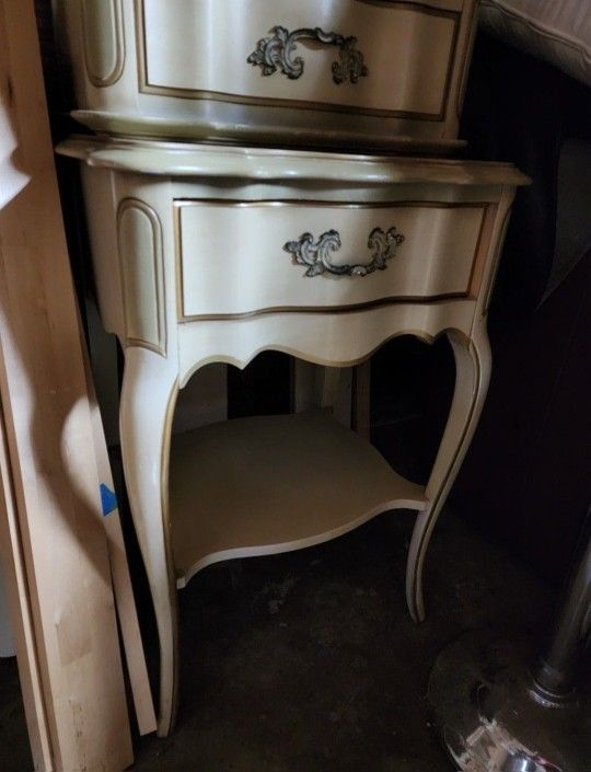 Wood French Side Tables 