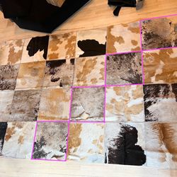 Need a patchwork leather rug repaired