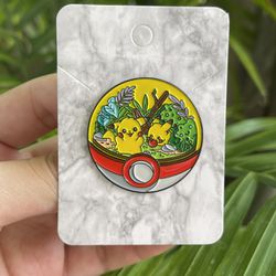 Pikachu Terrarium Pokemon Pin