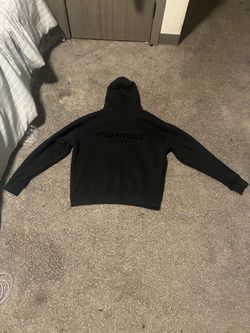 black essentials hoodie