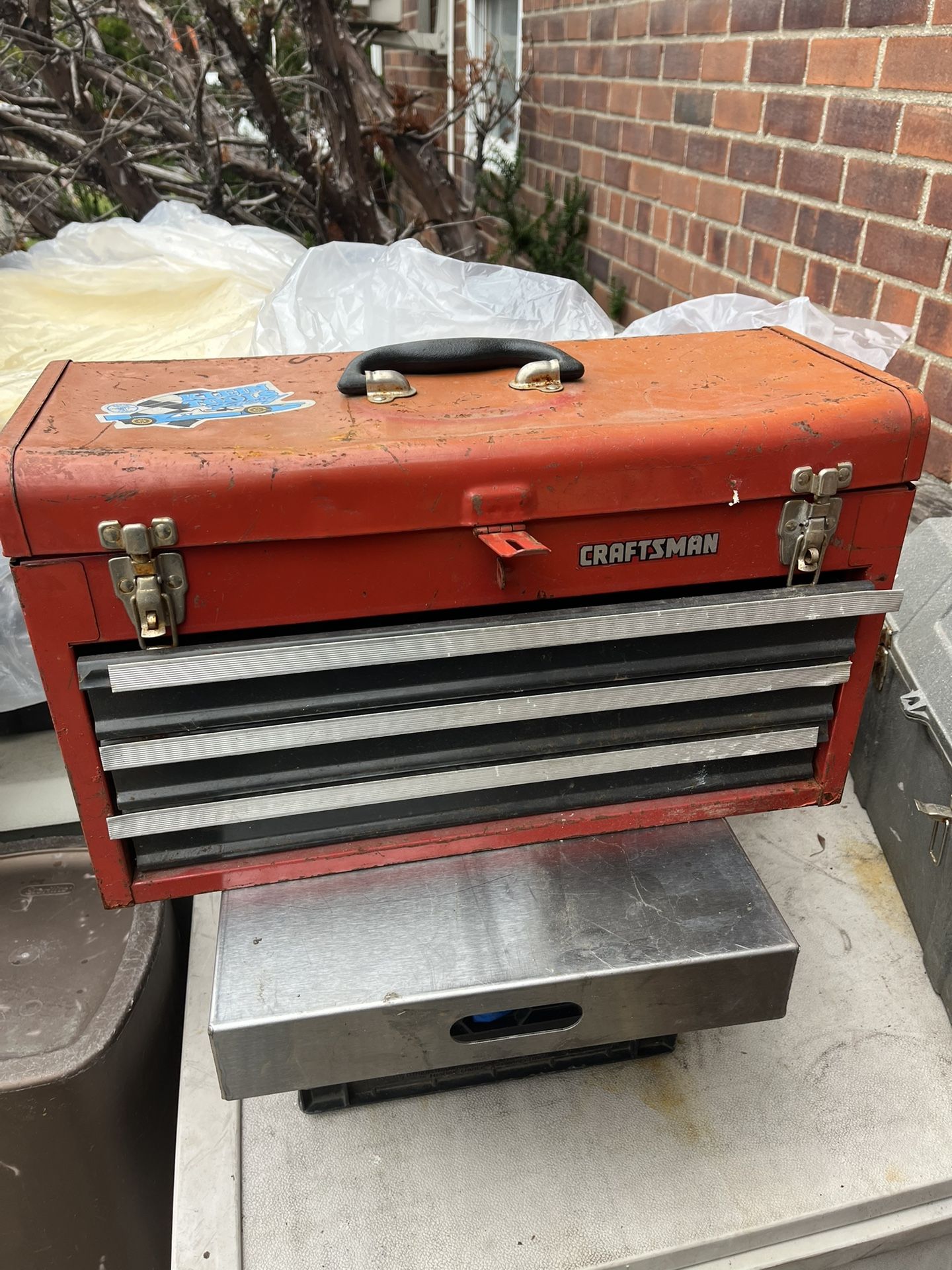 Craftsman. Tool.  Box.  (old.   School.    Metal. )