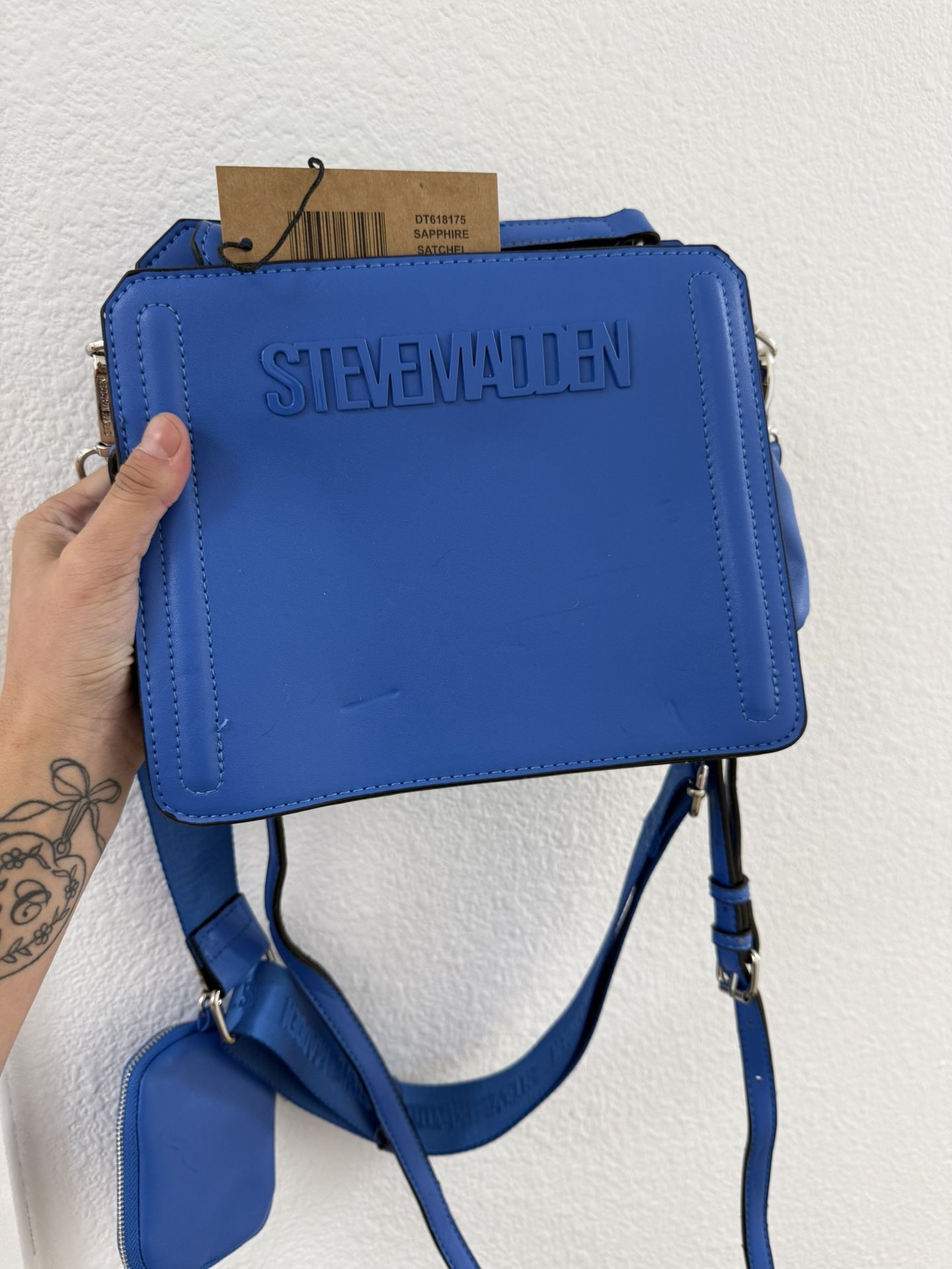 Steve Madden Bevelyn Convertible Crossbody Bag Sapphire Color
