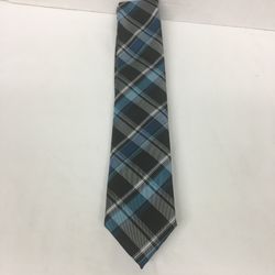 Mens Tie. Christian Aujard Paris Tie. NWOT blue teal black grey