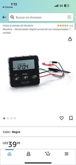 Moultrie Universal Digital Timer Feeder, Pack Of 1 Black