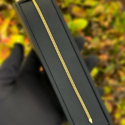 Jewelry 10k solid Yellow Gold Brand new Cuban link 10.0” 8.30grams 3.50mm