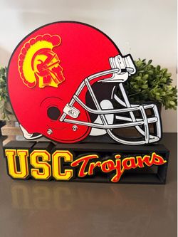 USC Trojans desk sign