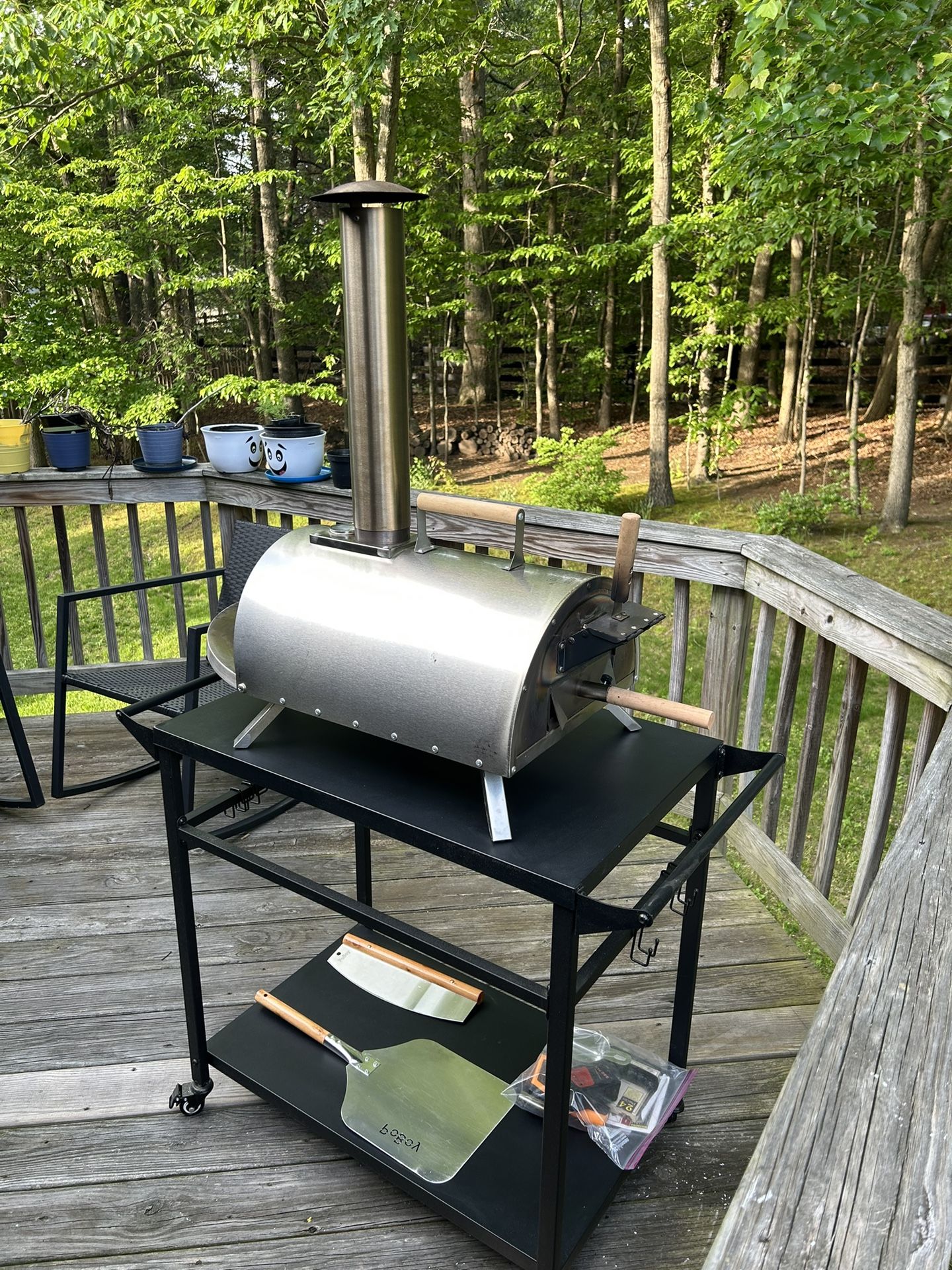 Original Pellethead PoBoy Wood Fired PortableGrill/Movable Grill Cart - $150 (Woodbridge)