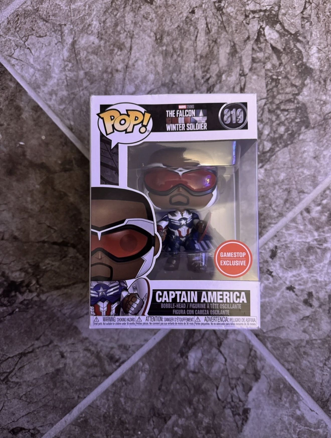 Funko POP Marvel The Falcon & The Winter Soldier Captain America Vinyl #819