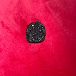 druzy quartz pendant