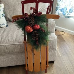 Christmas decor sled