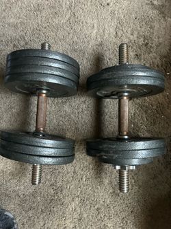 Adjustable dumbbells