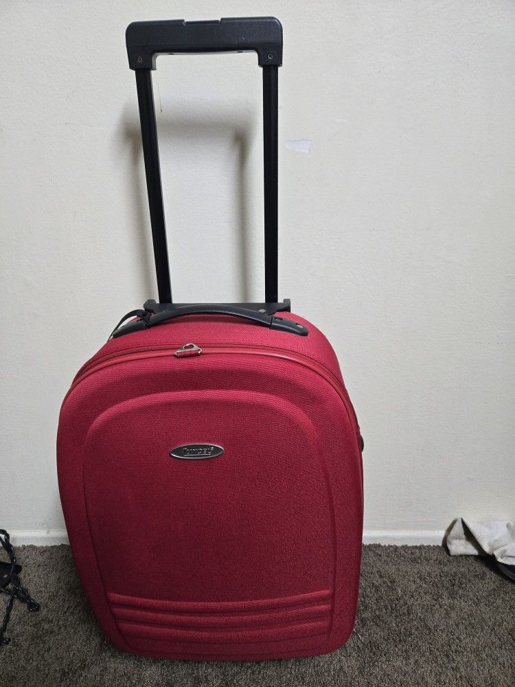 Red Samsonite Suitcase