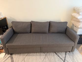 $100 - IKEA Full Size Sofa Bed with Storage, gray - Pickup by 8/14, can deliver if near SLU