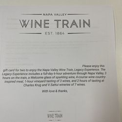 To Train Tickets To The Wine Train In Napa Valley