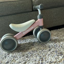 Pink Princess Baby Walker Balance Bike