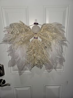 Gold And Purple Angel Wreath