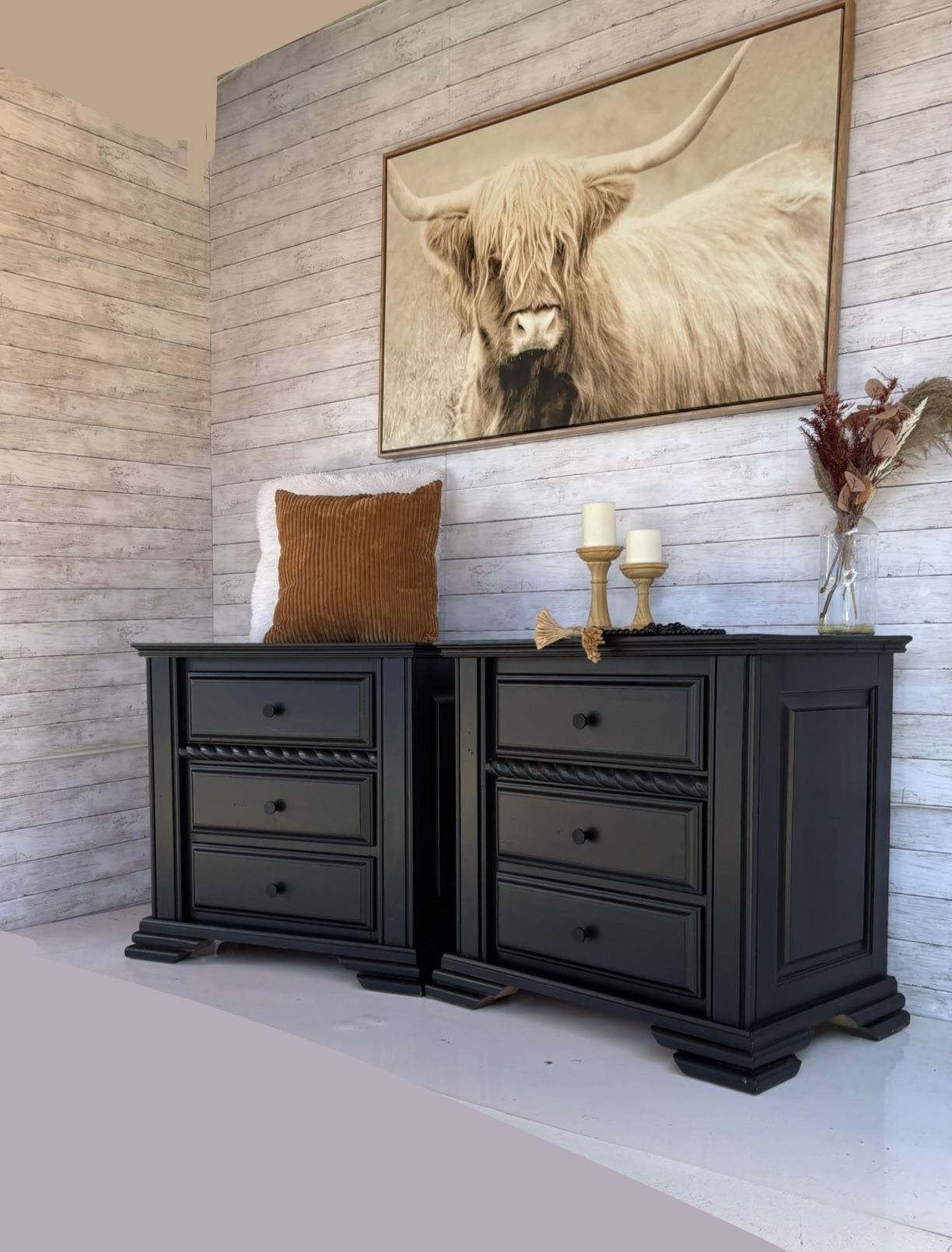 Oversized Nightstands - Bedroom Set - Dresser Set - Night Stand Set - Bedside Tables - Nightstand Set