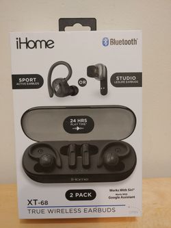 Wireless Earbuds works with Siri and Google Assistant, Bluetooth. New.