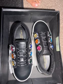 Kurt Geiger Black Jeweled Colorful Sneakers