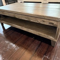 Rusted Coffee Table With Storage 
