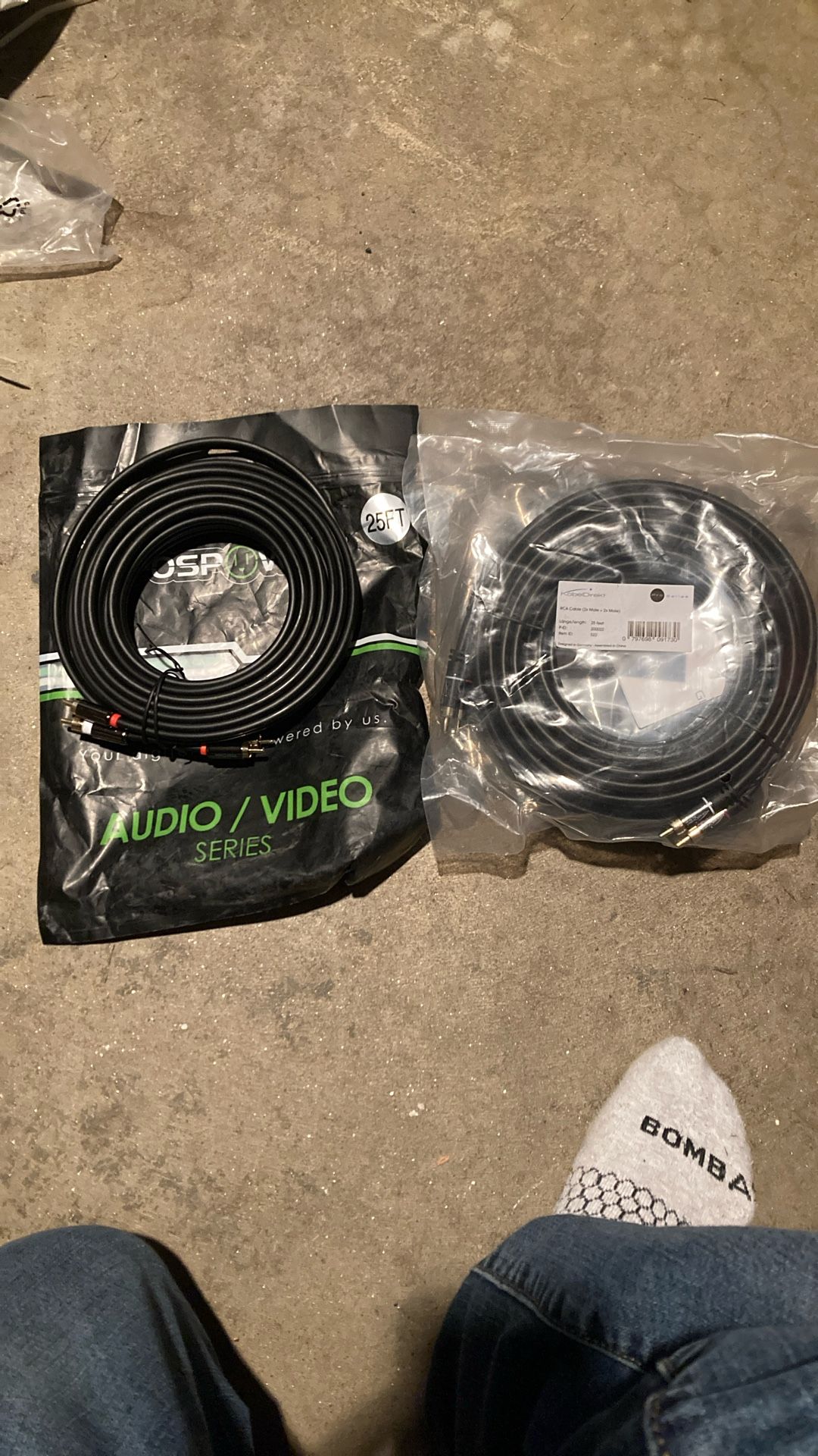 (3) 25’ RCA Audio Cables