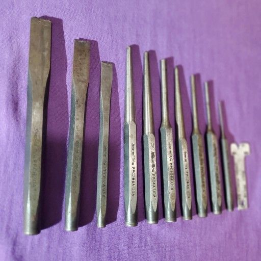 Snap-On usa tools 🔎11 PIECE PUNCH AND CHISEL SET.
