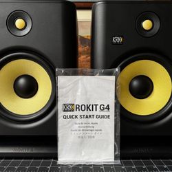 KRK ROKIT 8 G4 8" ( PAIR ) Powered Studio Monitor BARELY USED!