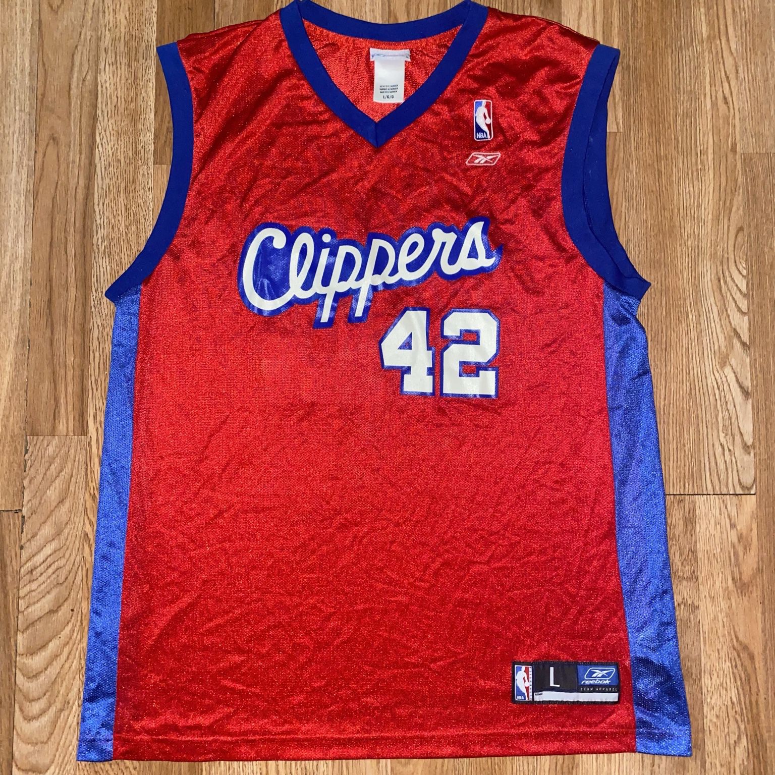 Los Angeles Clippers: Elton Brand 2015/06 Red Reebok Jersey (XL) – National  Vintage League Ltd.