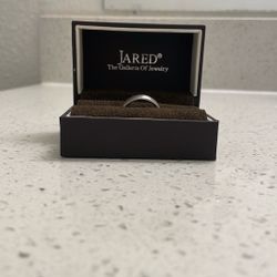 Wedding Band Grey Tungsten 