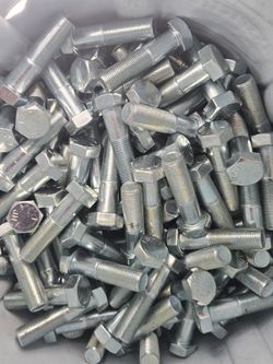 5/8-18×2 1/2 Hex Cap Screws Grade 5 Zinc (200)