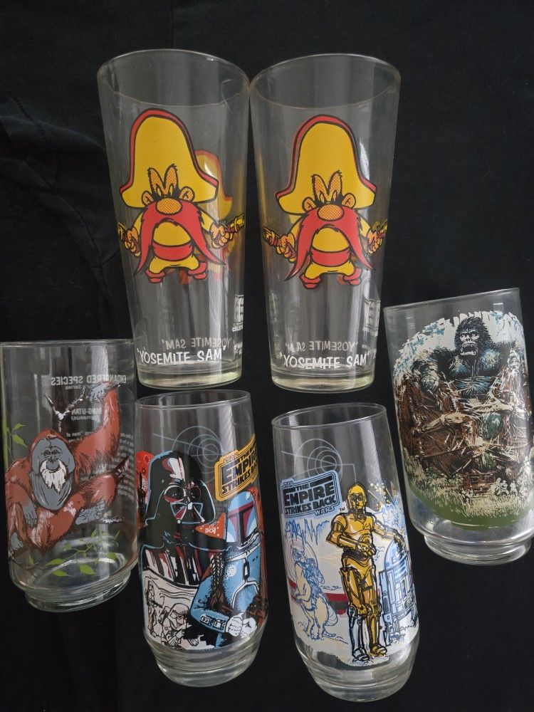 Vintage Novelty/Promo Drinking Glasses