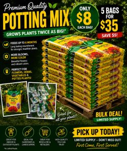🌱 Miracle-Gro Potting Mix - $8 Each | 5 for $35 | Bulk Available