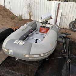 Inflatable Boat With Motor