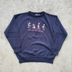 Vintage 90’s Golf ‘Par For The Course’ Embroidered Waffle knit Crewneck Sweater 