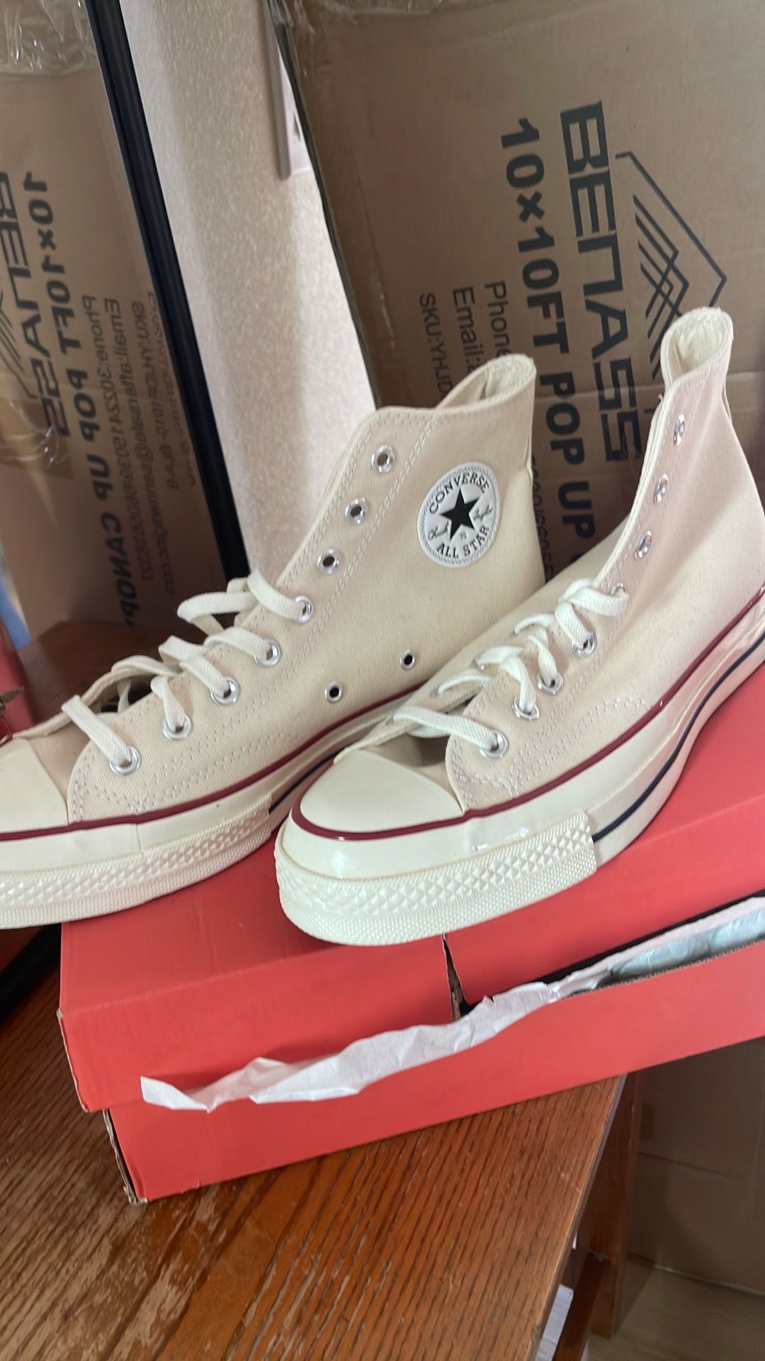 Converse Chuck 70 Hi Parchment Size 9 Mens